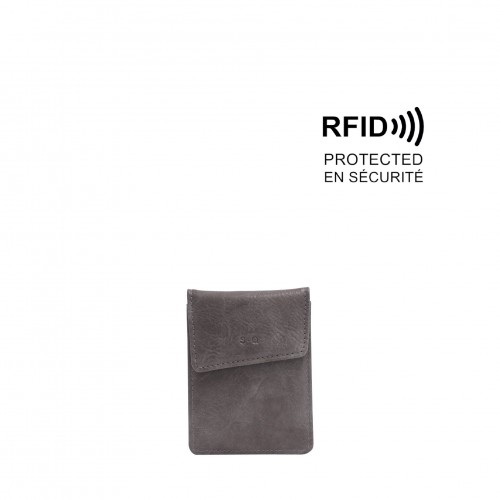 Alora Card Holder - Charcoal Grey 